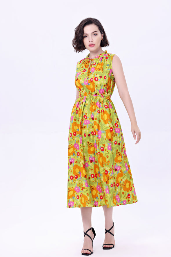 Mod Insects & Flowers Dress