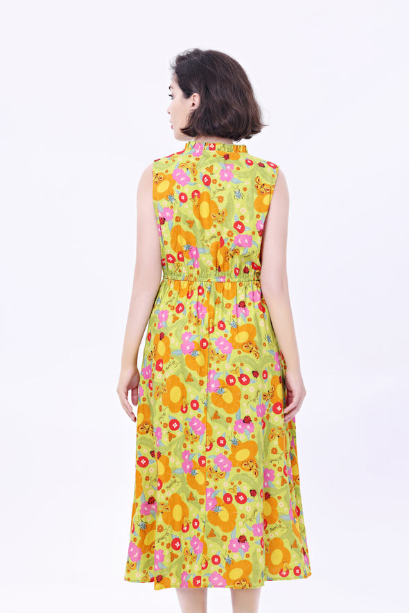 Mod Insects & Flowers Dress