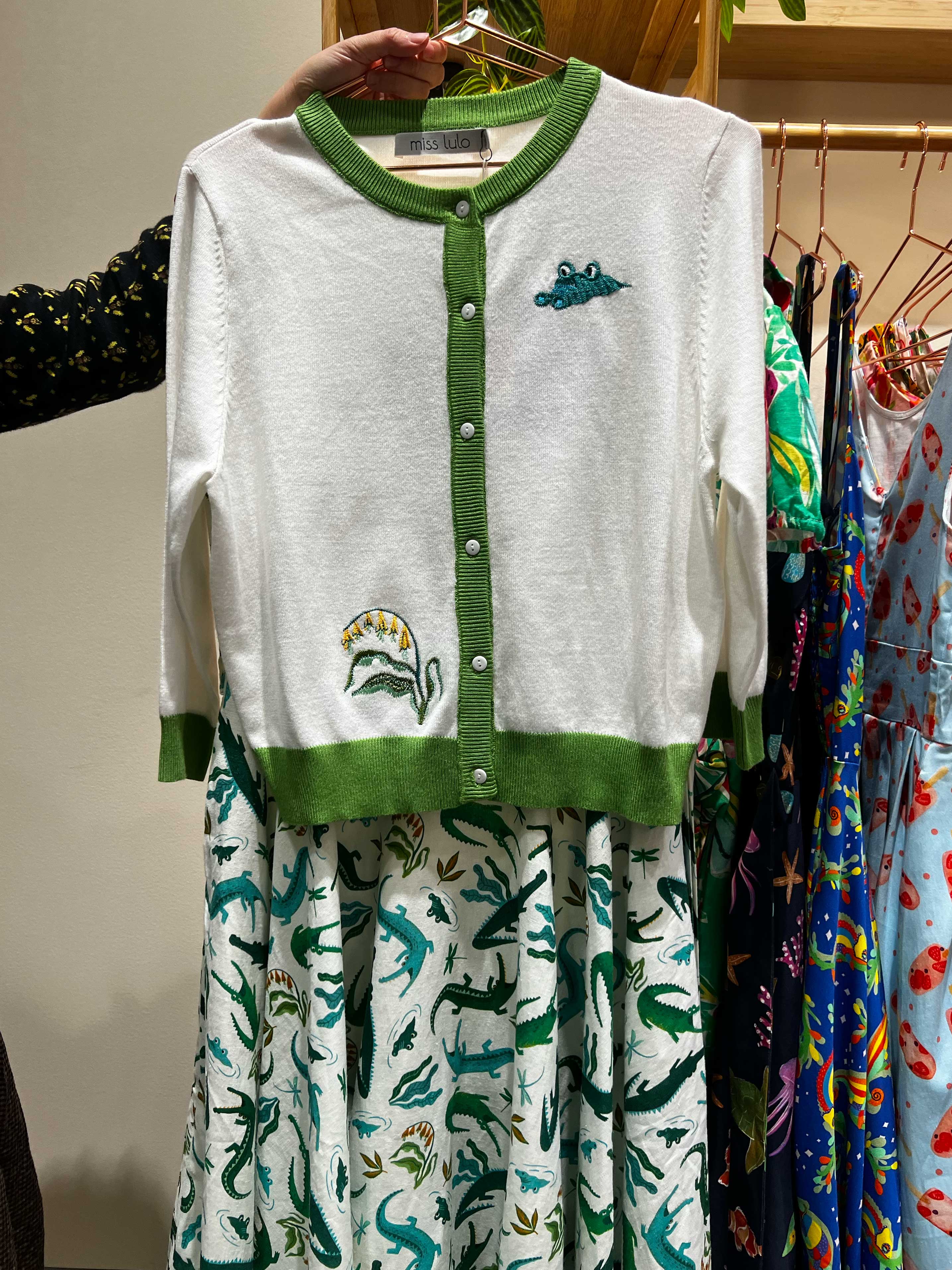 See you Later Alligator Dress- 2X left Sweven Print Design See you Later Alligator Dress- 2X left Sweven Print Design