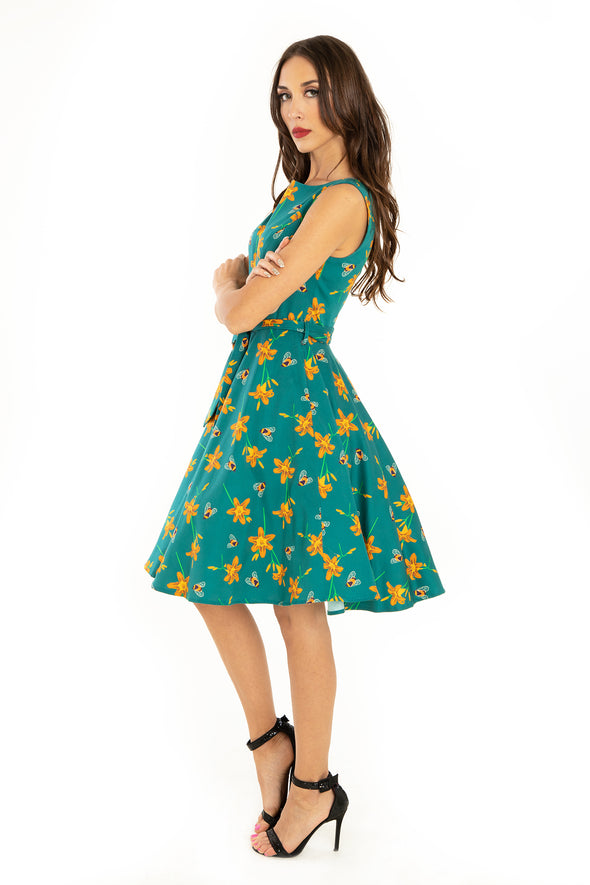 Bee & Tiger Lily Knee Length Dress