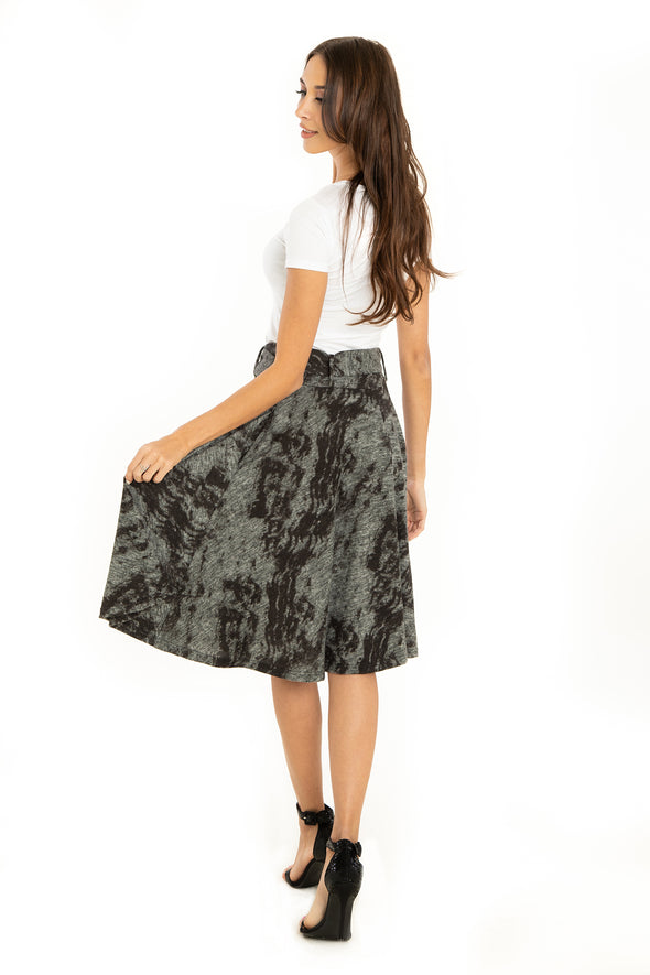 Burn Out Knit Skirt