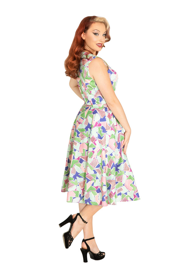 Abstract Map Dress