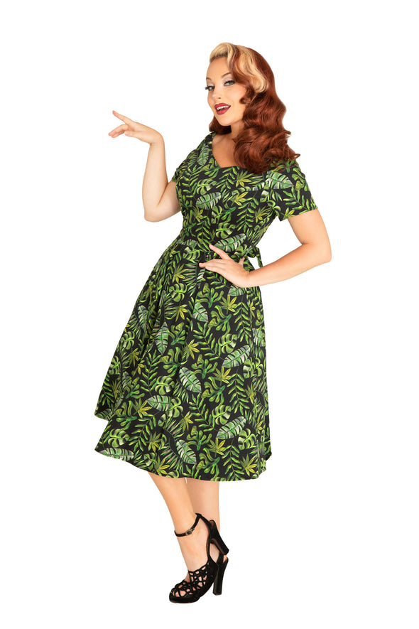 Tropical Leaves Dress