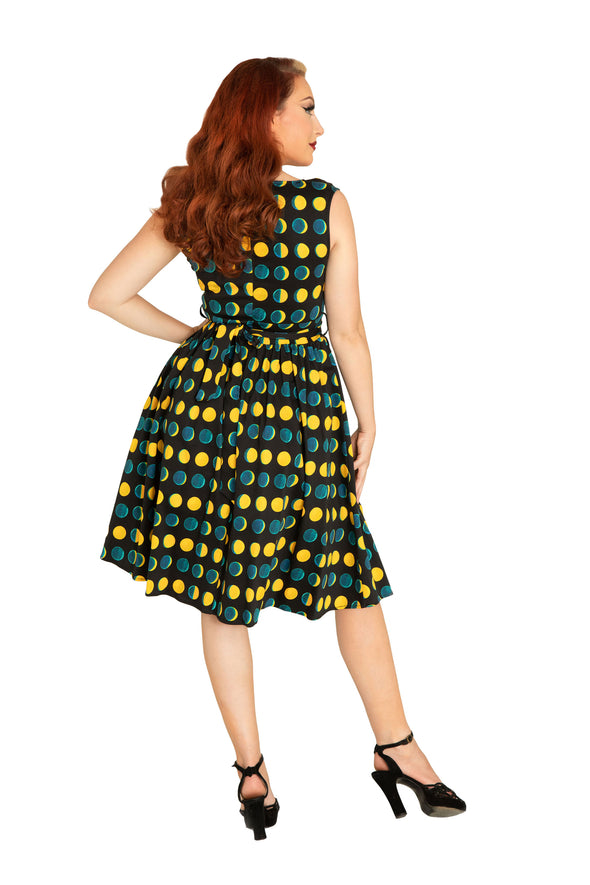 Moon V-neck Dress
