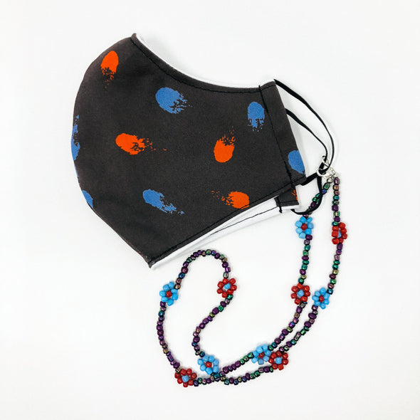 Brush Paints Face Mask & Mask Chain Set