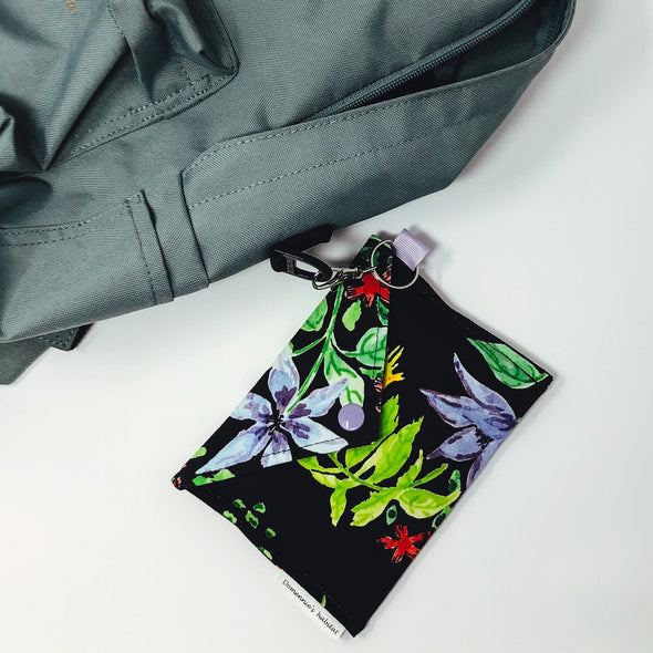 West Coast Floral- Face Mask & Pouch Set- Collaborated With Domennie's habitat