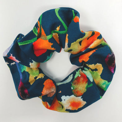 Watercolor Abstract Scrunchie
