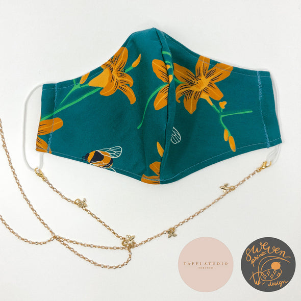 Bee Face Mask & Mask Chain Set- Collaborated With Taffi Studio